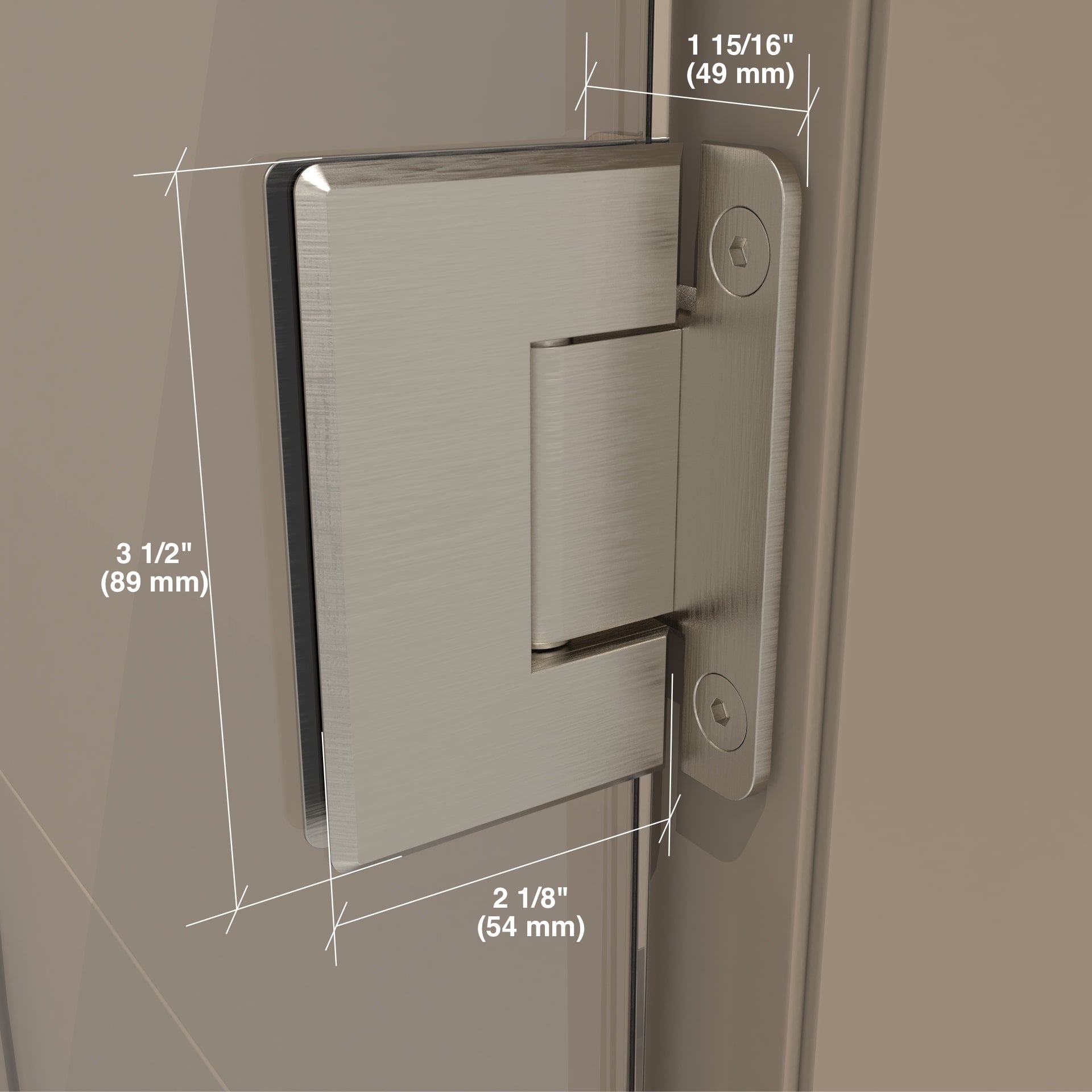 Wall Mount Glass Shower Door Hinge
