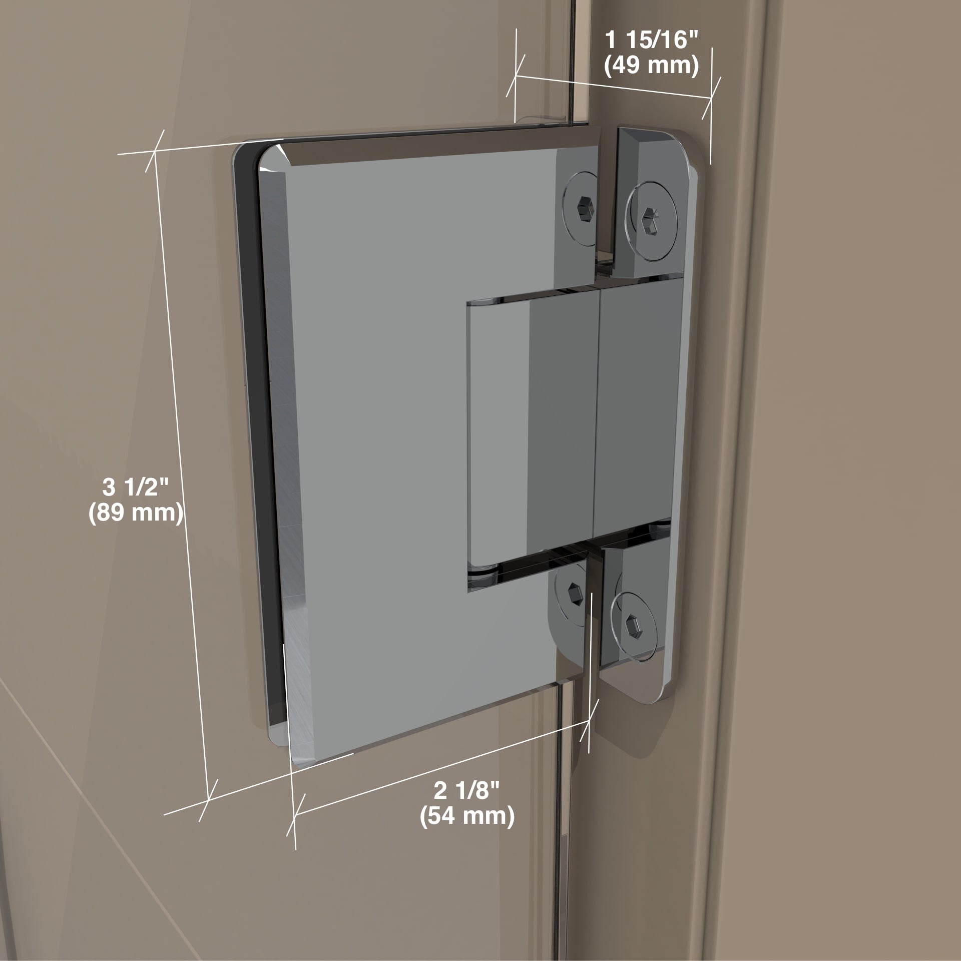 Wall Mount Glass Shower Door Hinge