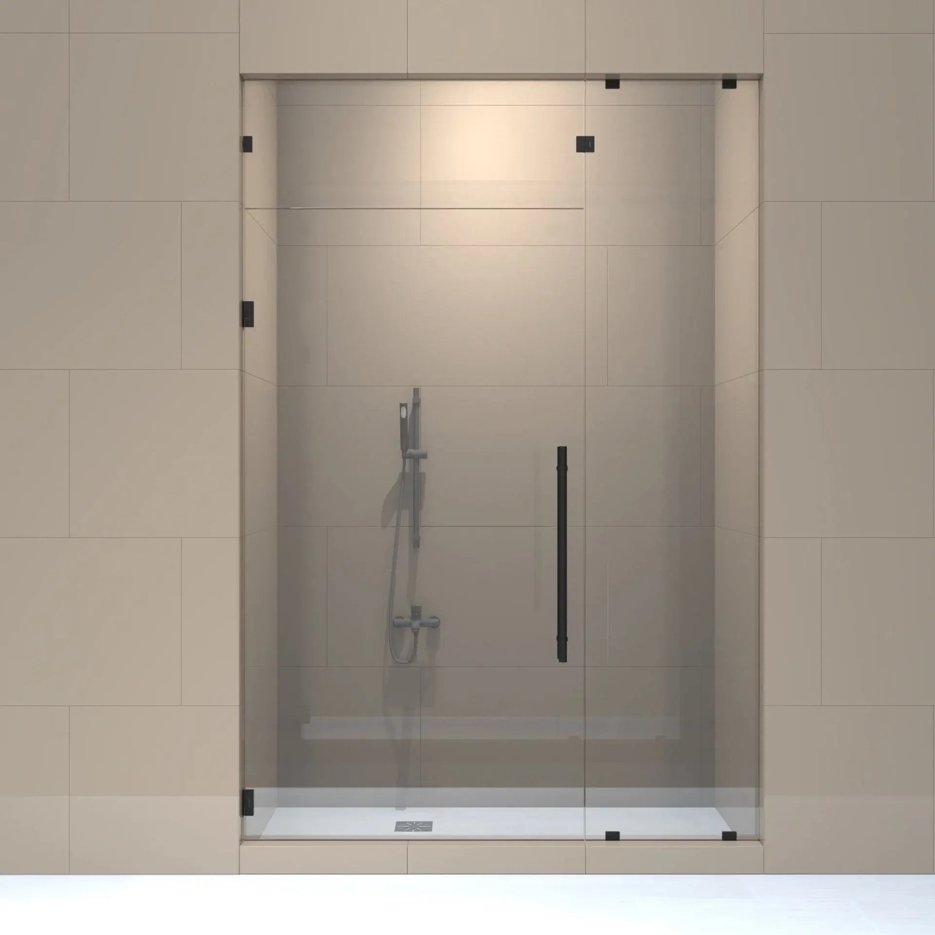 Right_handle_shower_door_panel_with_transom-min