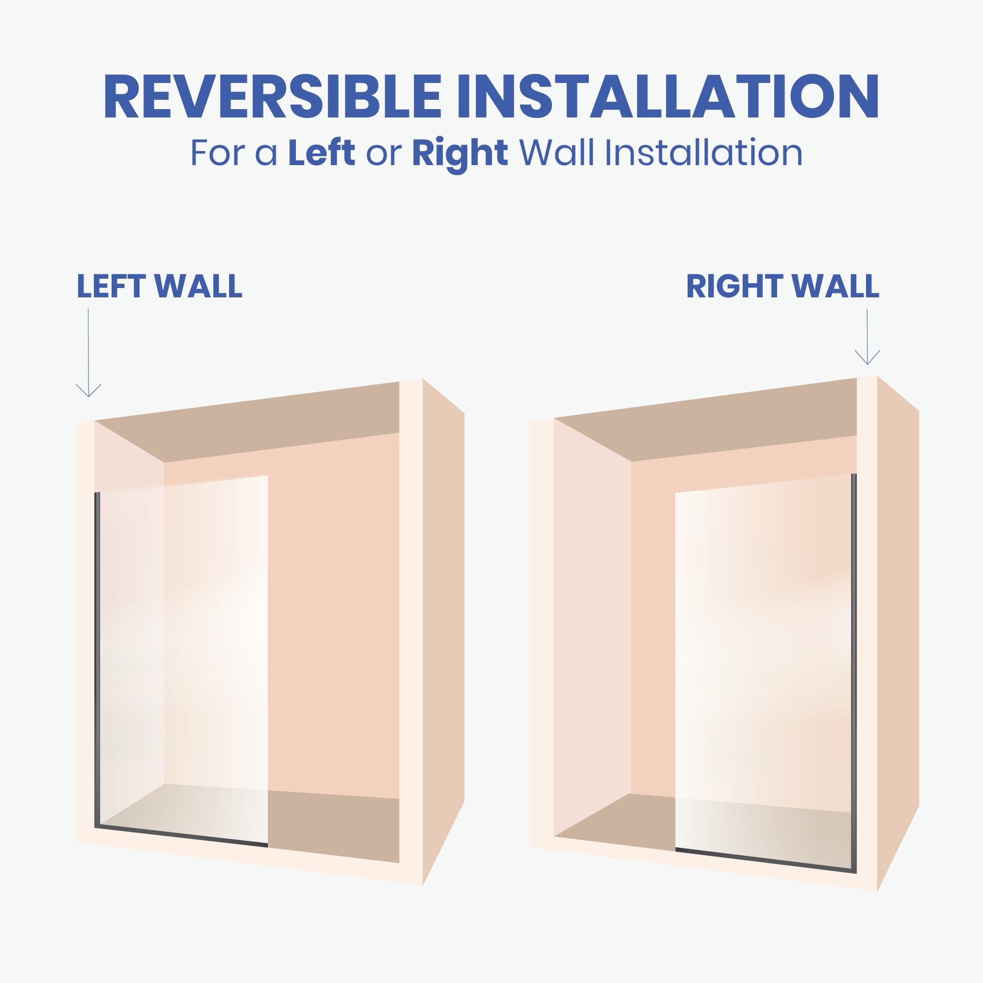 Frameless Fixed Glass Shower Panel - Tempered Glass