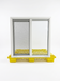 Load image into Gallery viewer, Heavy Duty Vinyl Sliding Windows with Double Pane LOW-E Insulated Tempered Glass and Fiberglass Screen