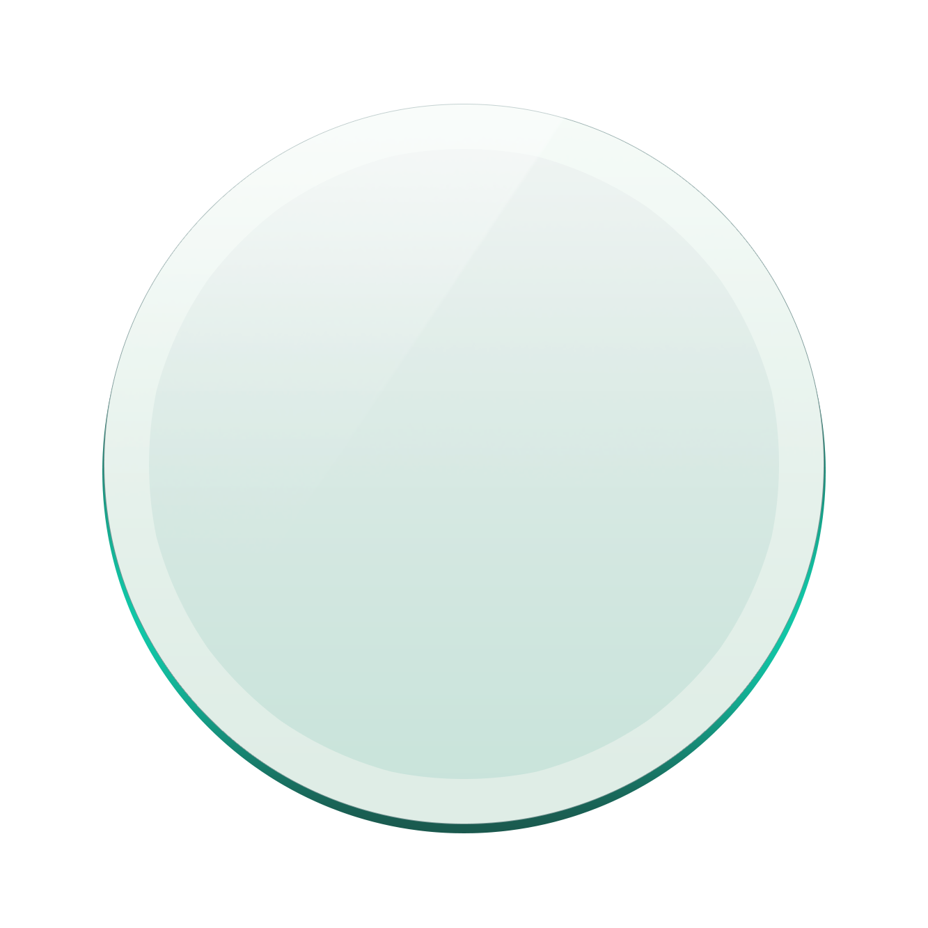 42" Round Glass table top -Beveled Edge