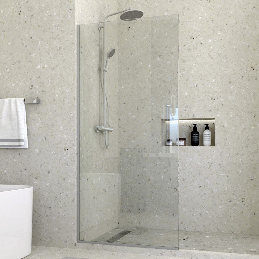Frameless Fixed Glass Shower Panel - Tempered Glass