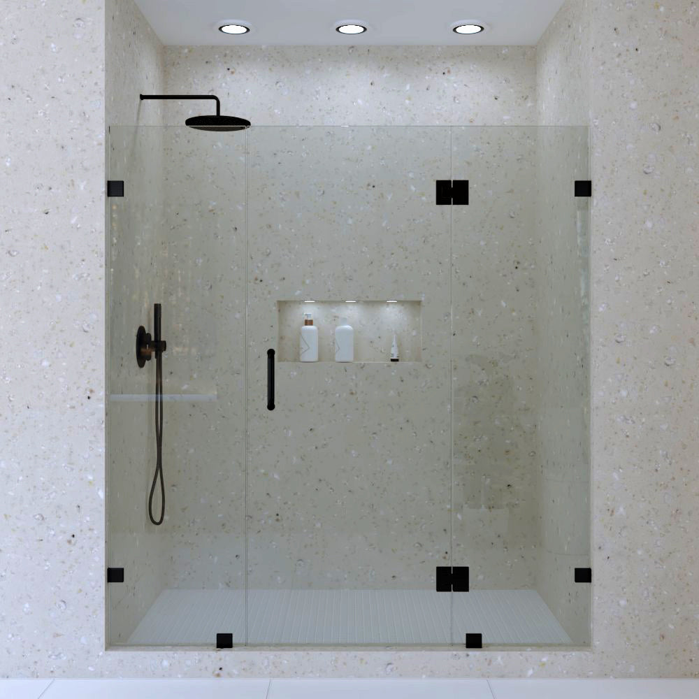 1._Left_handle_door_with_two_panel_shower_door