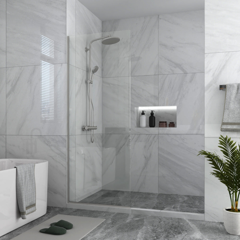 Frameless Fixed Glass Shower Panel - Tempered Glass