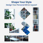 Load image into Gallery viewer, Mirror Tiles For Wall, Gym Wall Mounted Full Body Mirror Tiles- 16 pcs
