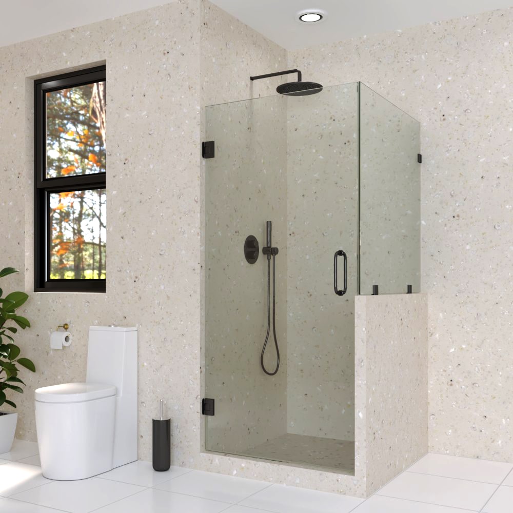 12._Right_handle_corner_shower_door_with_right_knee_wall-min