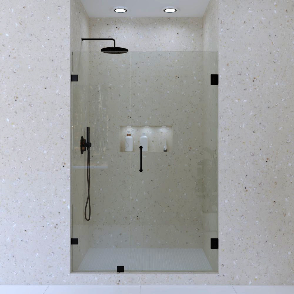 2._Left_handle_door_with_singl_panel_shower_door