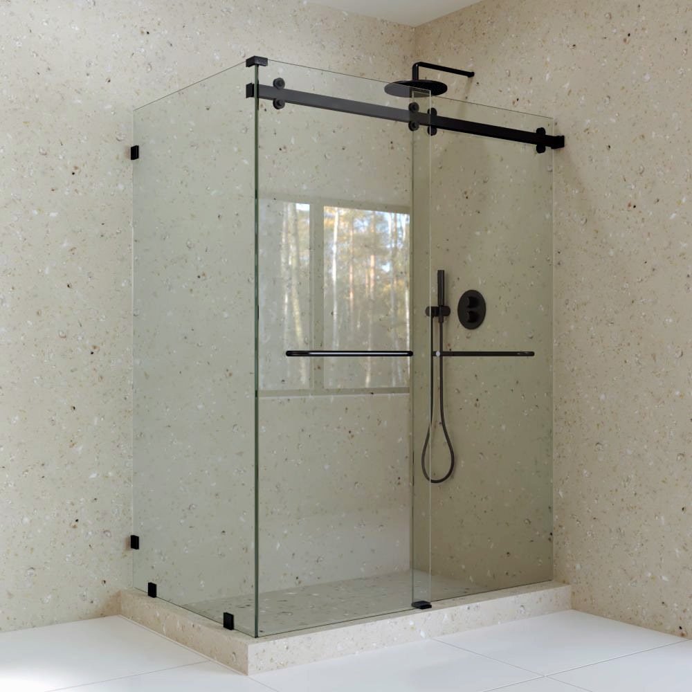2._Linear_bypass_sliding_shower_door_with_left_corner-min