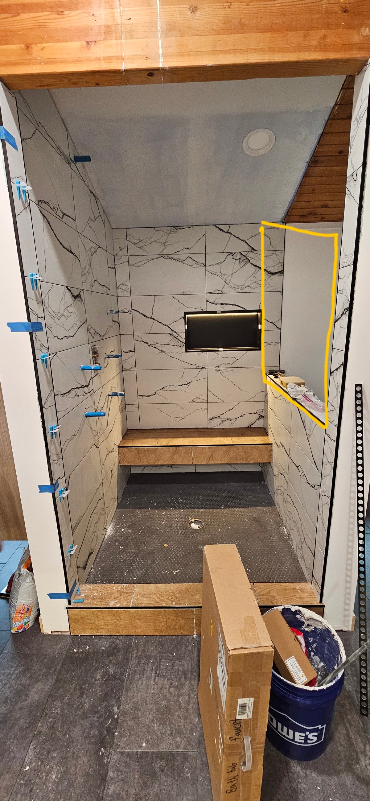 Custom Shower Doors - 3 panels