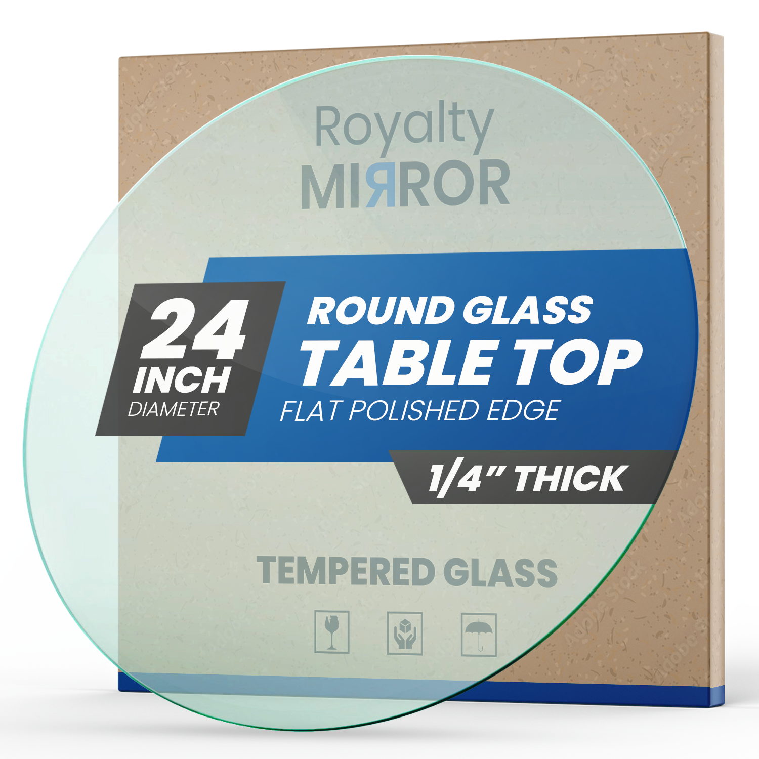 Round Glass Table Top - Transform, Protect, and Impress