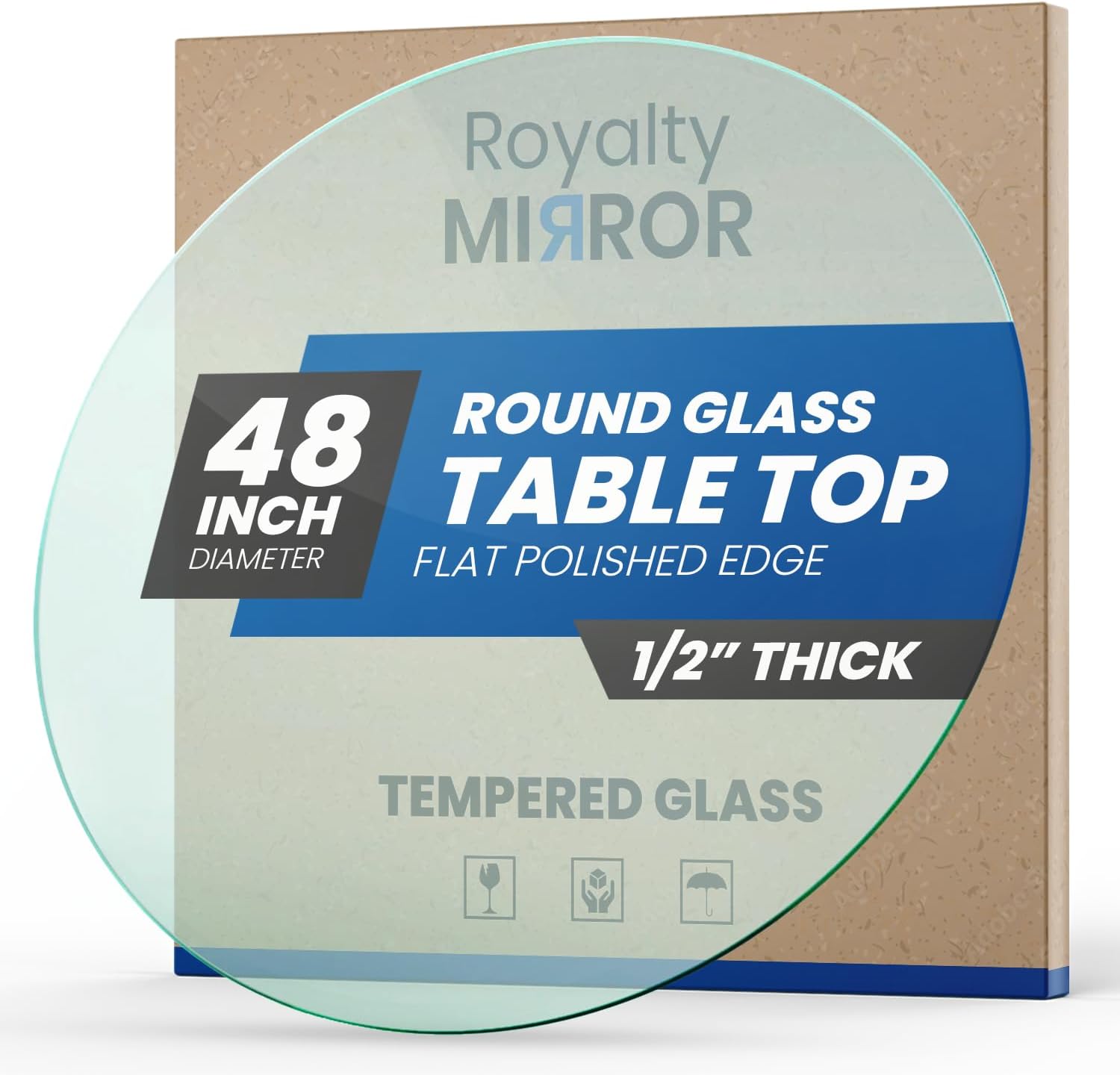 Round Glass Table Top - Transform, Protect, and Impress