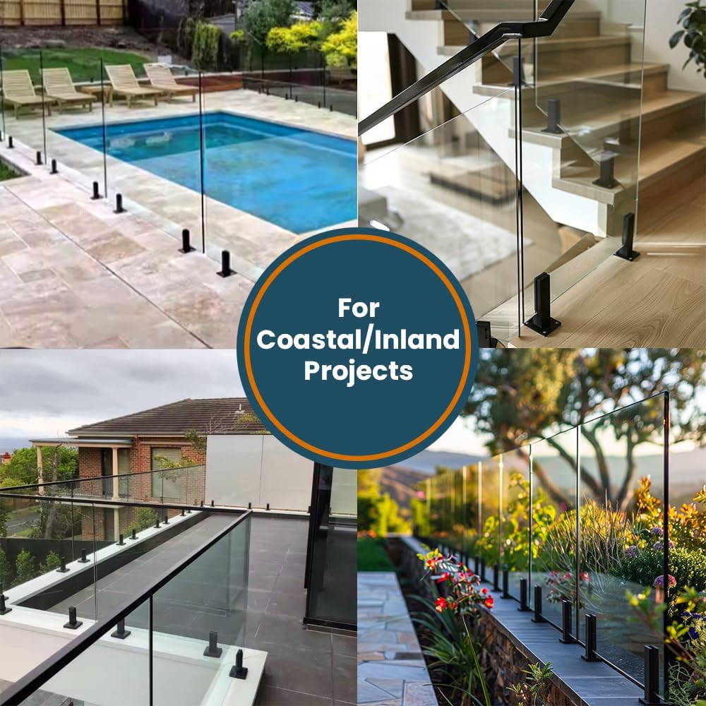 Frameless Glass Balustrade- Clear Glass & Hardware