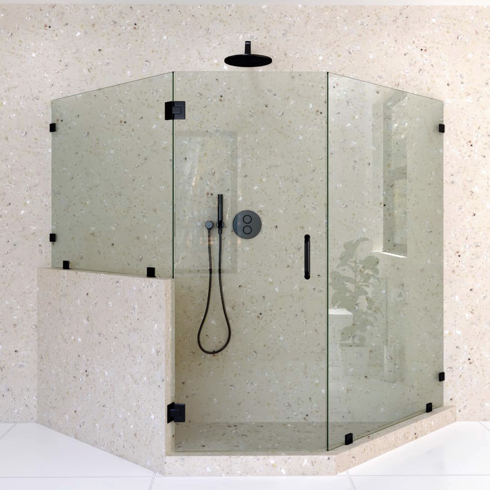 8._Right_handle_neo_angle_shower_door_with_left_knee_wall-min