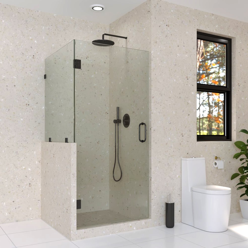 9._Right_handle_corner_shower_door_with_left_knee_wall-min