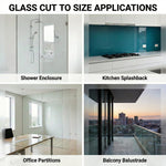 Load image into Gallery viewer, Custom Cut Tempered Glass - Polished Edge &amp; 4X Stronger then Regular Glass
