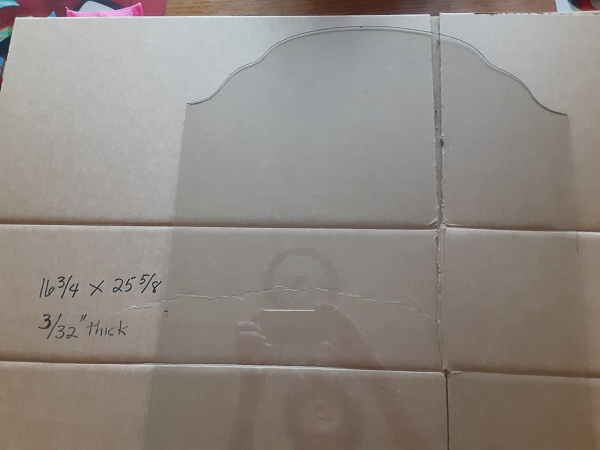 Custom-Cut Arch Shape with Pattern