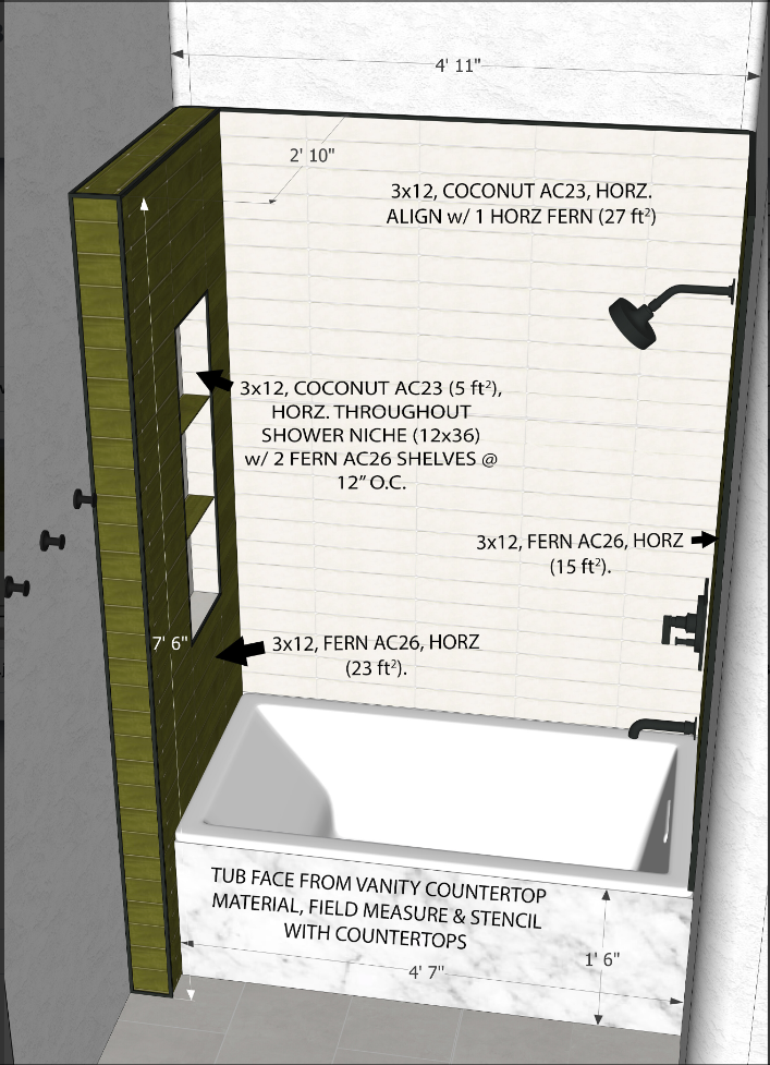 Custom Shower Doors Bypass Double hung with Vertical Handles (black)