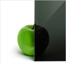Tempered Black Glass with HOLES (All four corners)