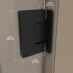 Load image into Gallery viewer, Frameless Corner Swing Single Hinged Glass Shower Door
