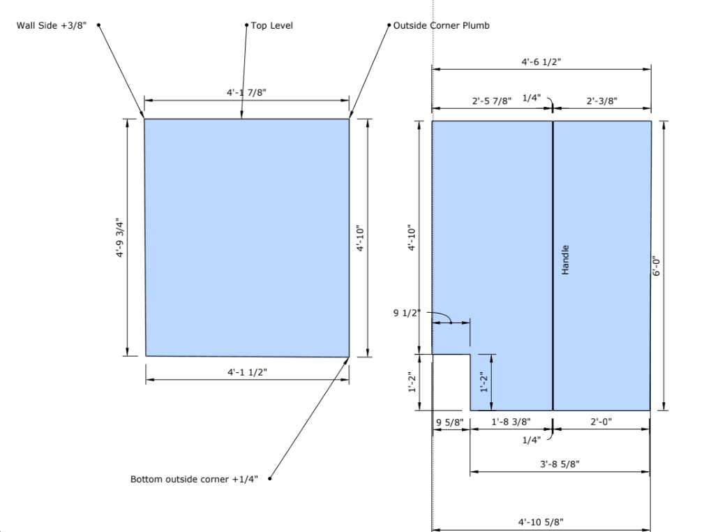 Custom Corner Shower with Sketch