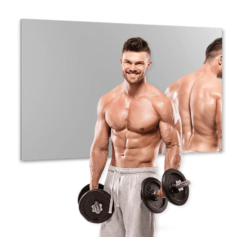 Large Full Body Mirror – Fitness Room Shatterproof Mirror with Safety Backing