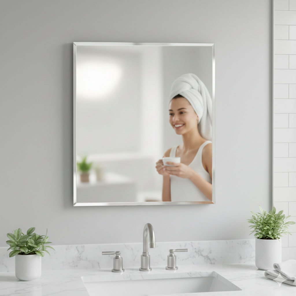 Custom Cut Frameless Mirror - Professional Wall Mirrors Made to Size