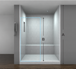 Load image into Gallery viewer, Frameless Bypass Shower Doors- Cut To Size
