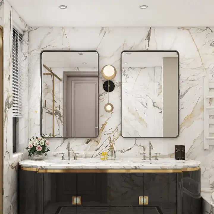 Bathroom Mirror for Wall - Black Bathroom Vanity Mirror