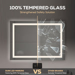 Load image into Gallery viewer, LED Bathroom Mirror with Lights, Anti-Fog, Dimmable, Backlit + Front Lit,Shatter-Proof
