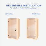 Load image into Gallery viewer, Frameless Corner Swing Single Hinged Glass Shower Door

