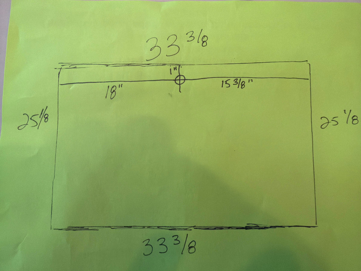 Tempered Glass with 1" Hole