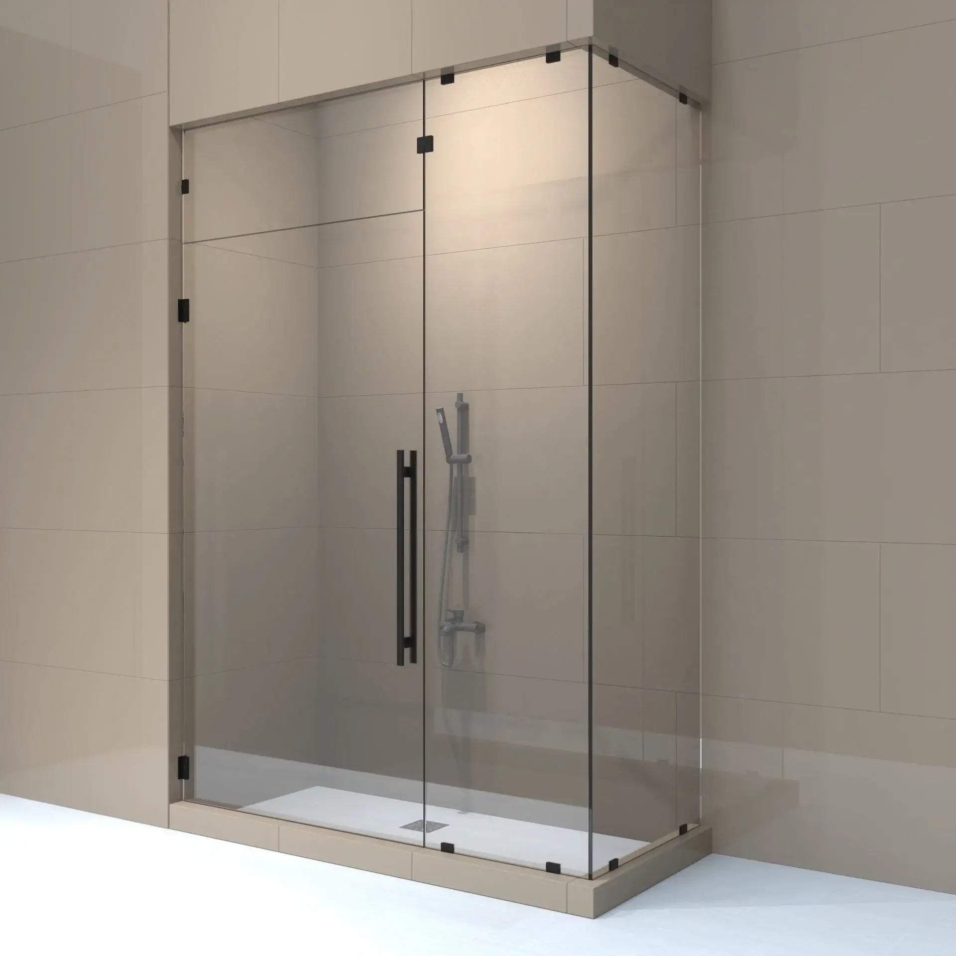 Right_Handle_Corner_Shower_Door_with_transom-min