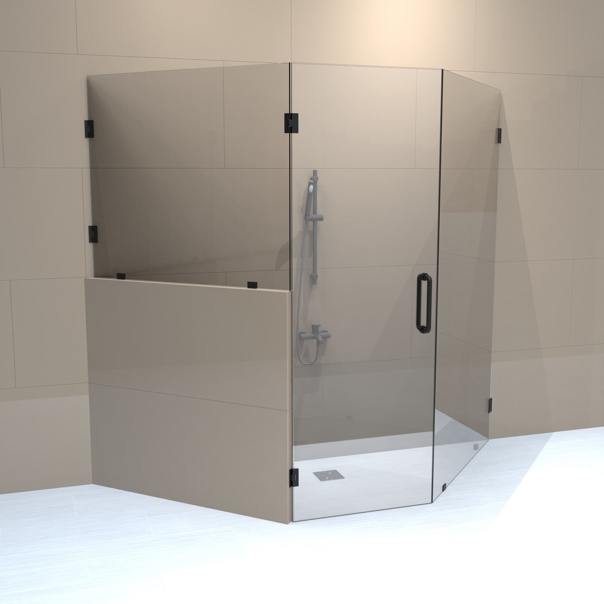 Right_handle_neo_angle_shower_door_with_left_knee_wall_2-min
