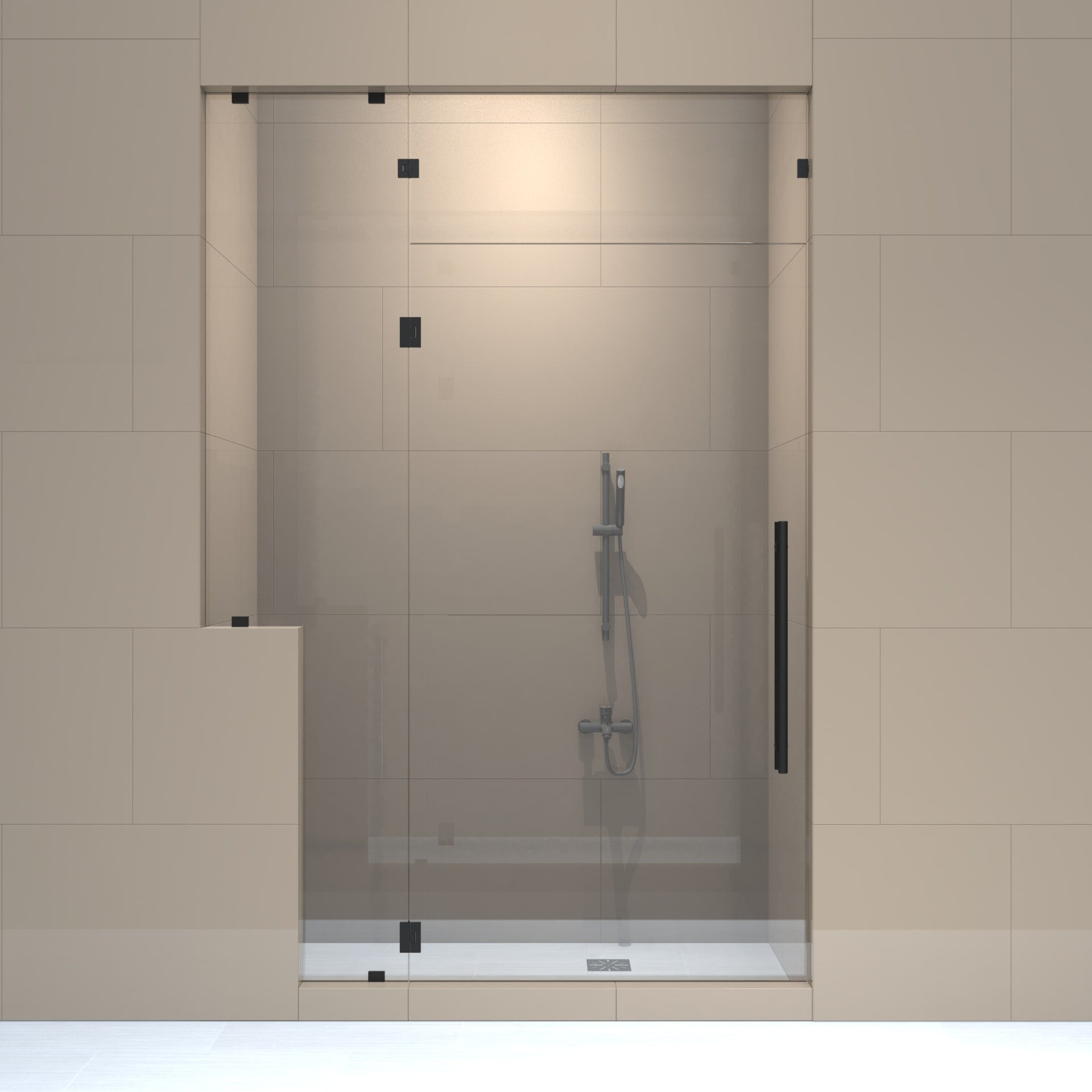 Right_handle_shower_door_panel_with_left_knee_wall_and_transom-min