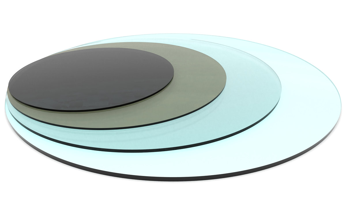 Round Glass Table TOP 24 inch -- 1/2 inch thick