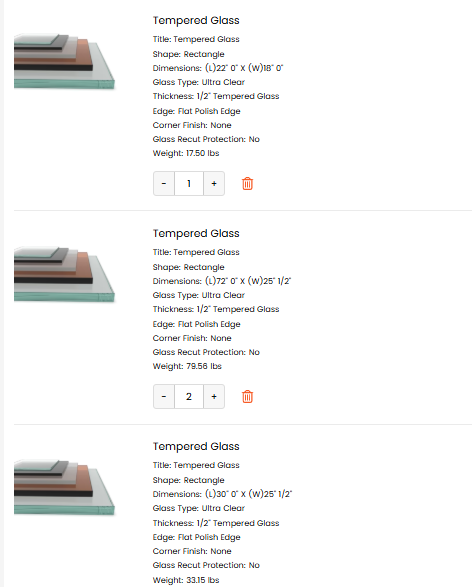 Custom Tempered Glass 11 Pcs
