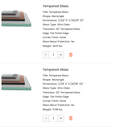 Custom Tempered Glass 11 Pcs