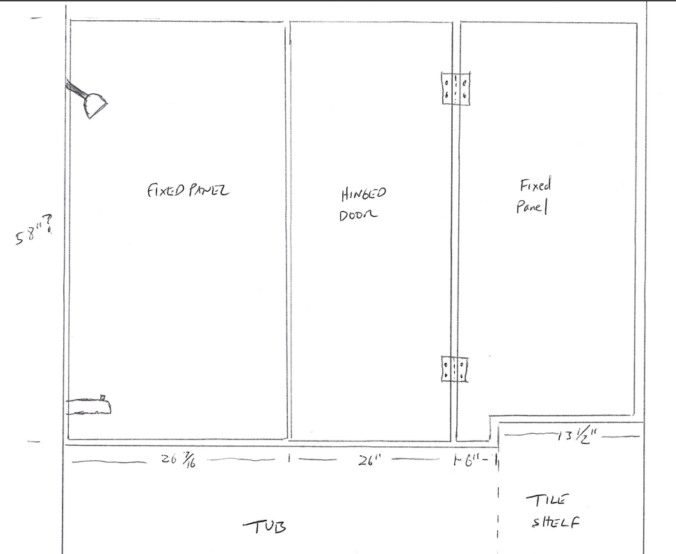Custom Cut Shower Doors