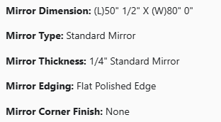 Custm Mirror