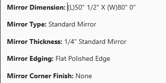 Custom Mirror