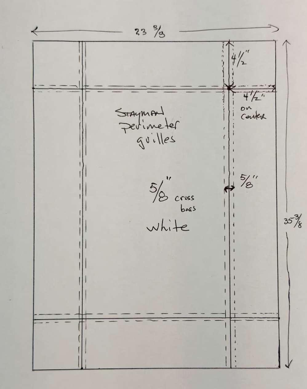 Insulated Glass with Special Grid Pattern (w/ Sketch)
