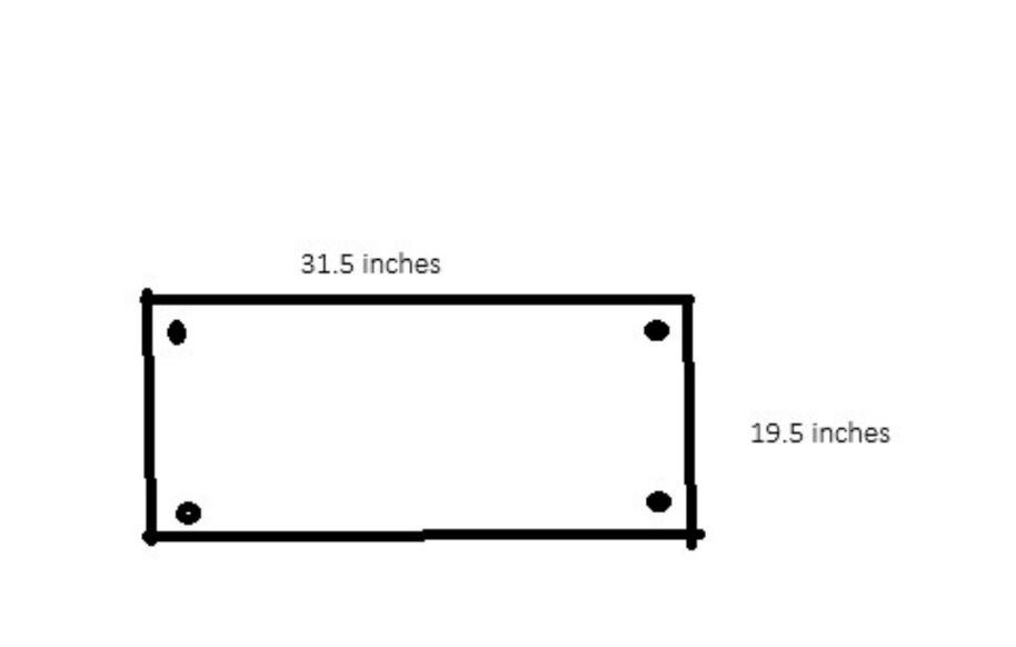 Custom Tempered Glass with 4 Holes