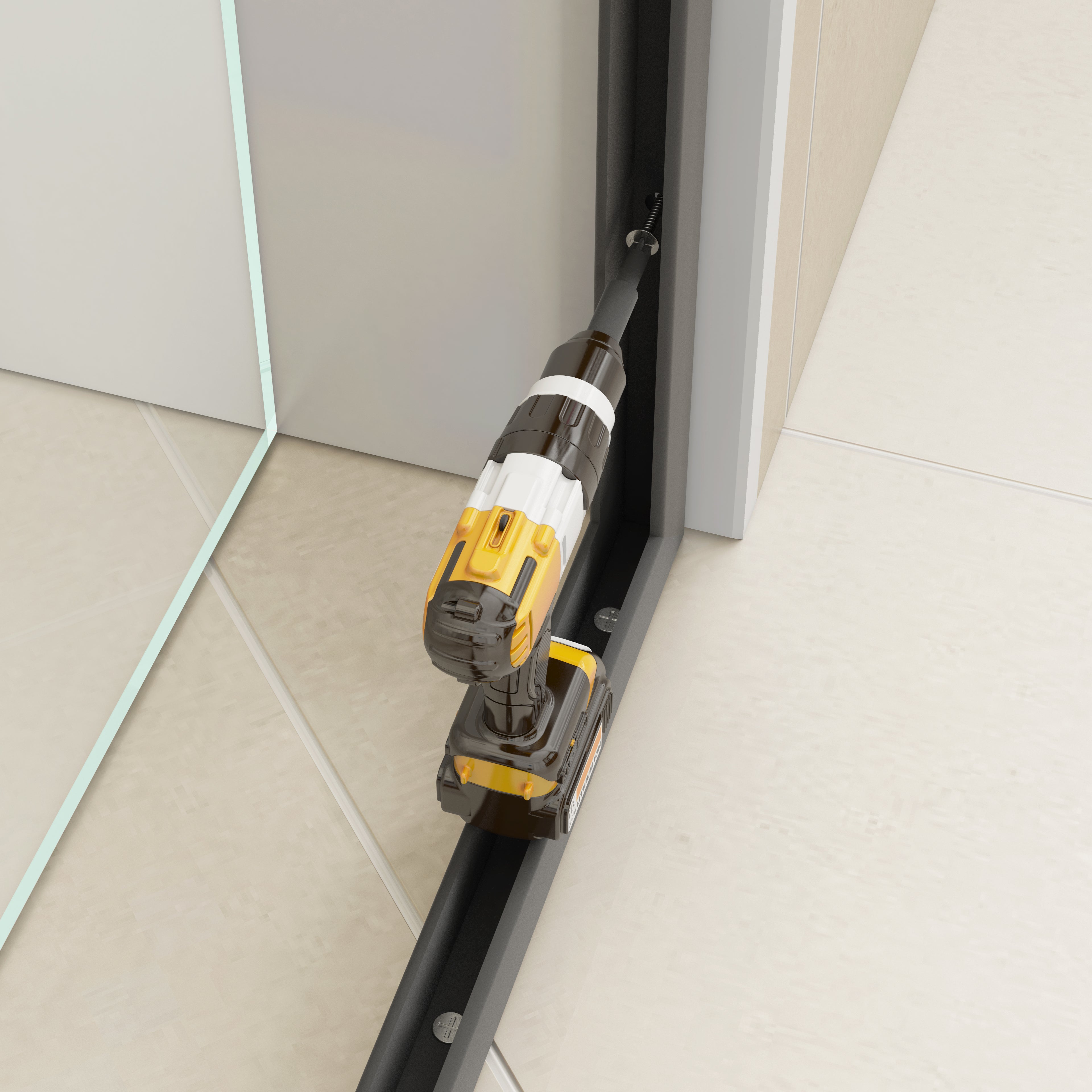 Frameless Fixed Glass Shower Panel - Tempered Glass