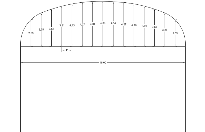 Custom Cut Vanity Mirror (Arch Top)