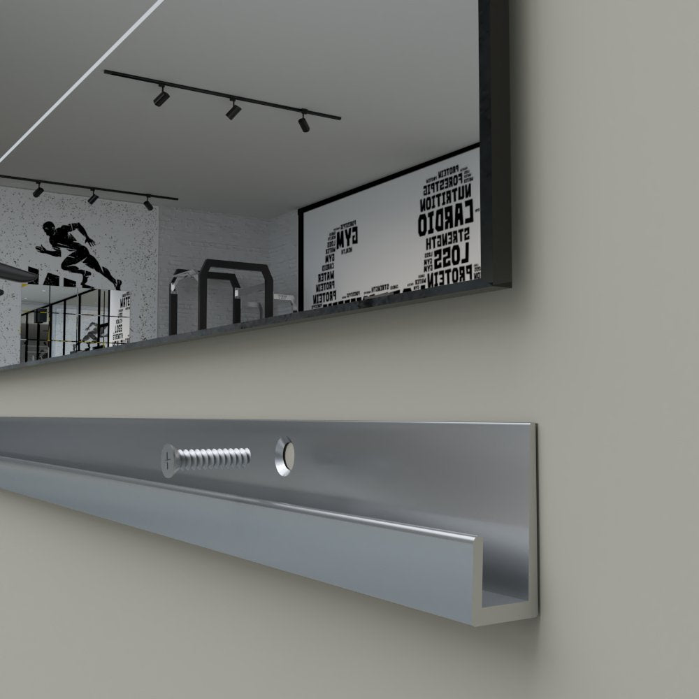 Large Gym Mirrors – Fitness Room Shatterproof Mirror with Safety Backing