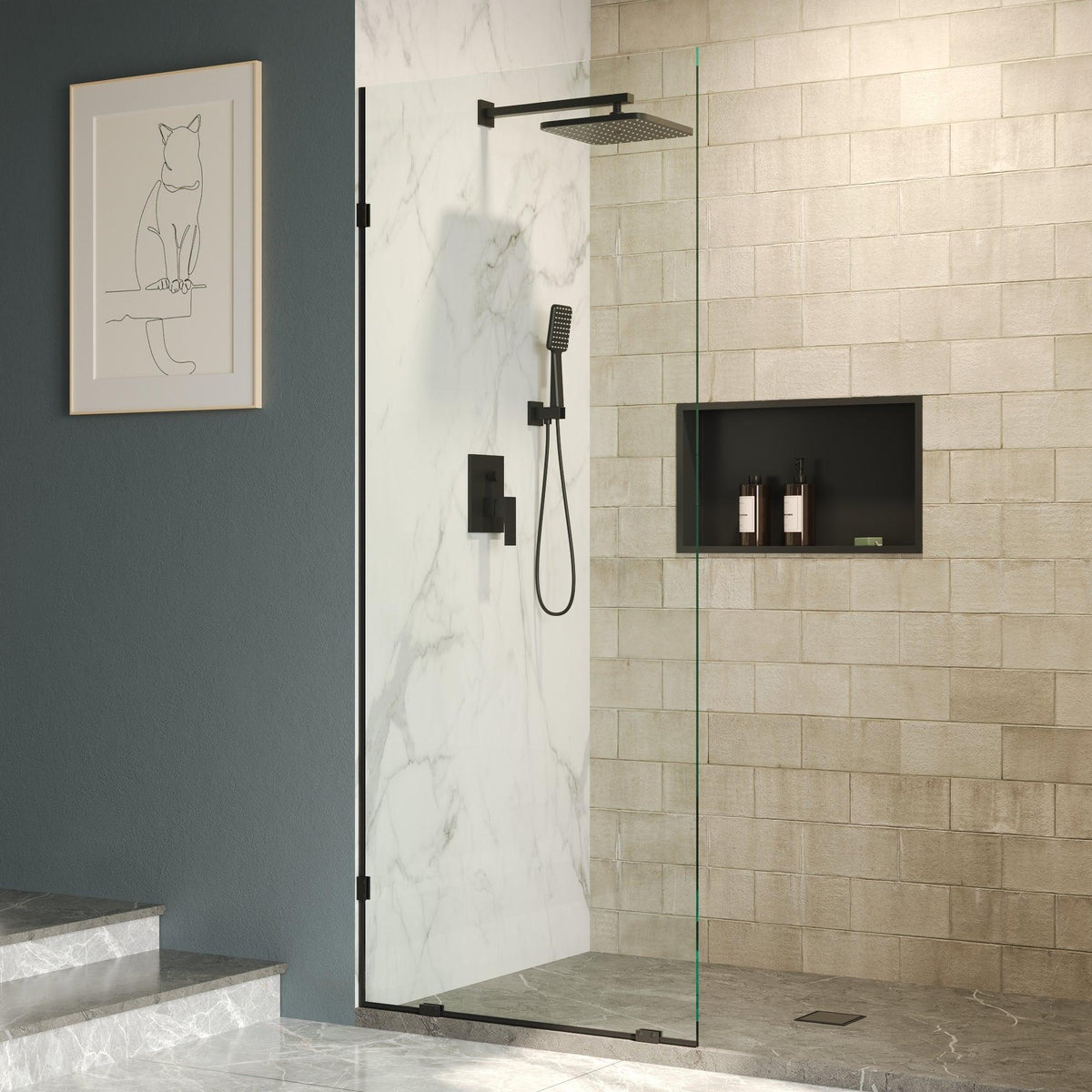 Frameless Shower Panels