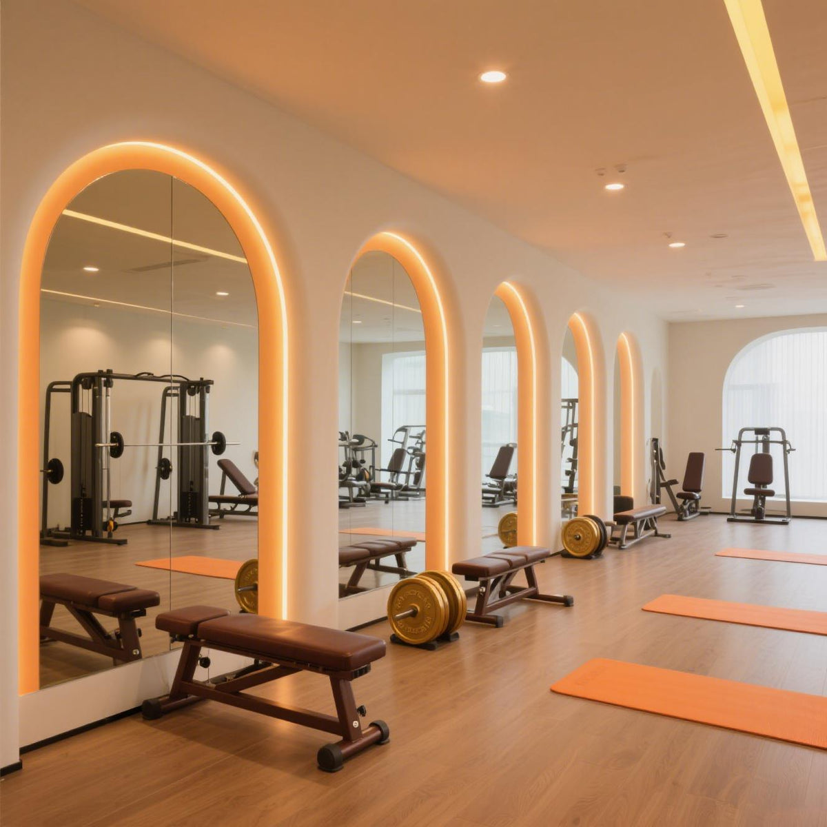 Custom Gym Mirrors for Fitness Spaces
