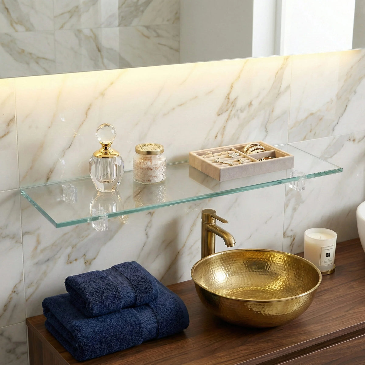 Custom Glass Shelves-Cut To Size