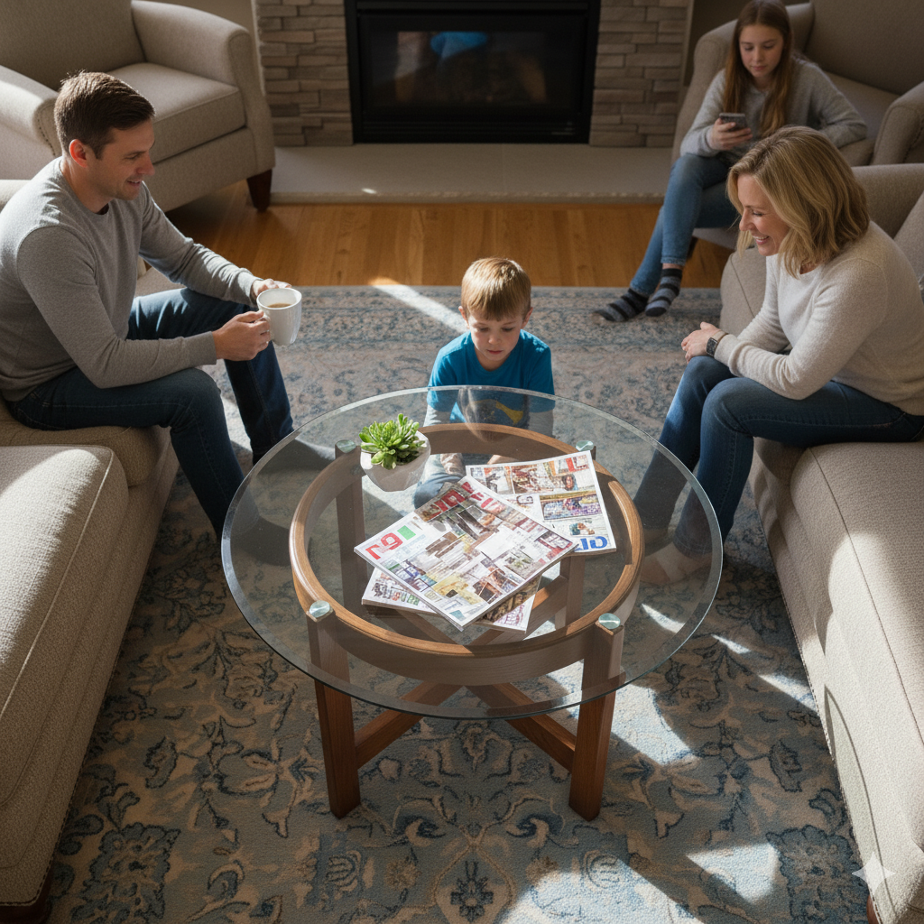 Round Glass Table Top - Transform, Protect, and Impress